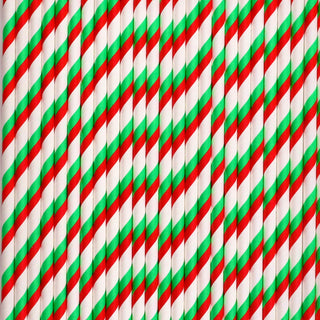 24 Christmas Stripe Straws / Cake Pop Sticks -  - copy-of-24-christmas-tree-green-straws-cake-pop-sticks-1 -  - The Sugar Art