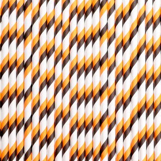 24 Halloween Stripes Straws / Cake Pop Stick -  - halloween-stripes-straws-cake-pop-stick -  - The Sugar Art