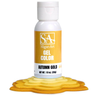 Gold Gel Food Color - Gel Food Coloring - gold-gel-color - food color for cakes, food color for fondant, food coloring for buttercream, food coloring for icing, gel food coloring, gold food color, gold gel food coloring, intense food colors, intense gel food coloring, intense gel food colors - The Sugar Art