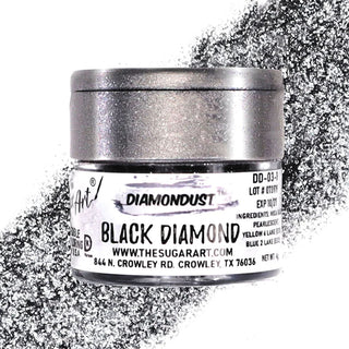 Black Edible Glitter - FDA & Kosher - black-edible-glitter - black edible glitter, Diamond, edible glitter, edible glitter for cakes, edible glitter for chocolate, edible glitter for cookies, edible glitter spray, FDA, Food Grade, food grade glitter, food safe glitter, GOLD EDIBLE GLITTER, Kosher, paint, spray - The Sugar Art