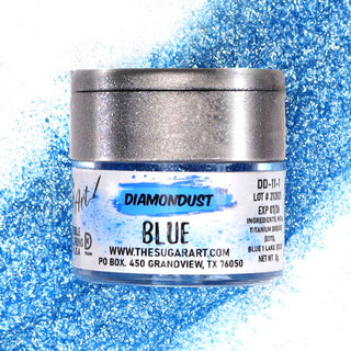 Blue Edible Glitter - FDA & Kosher - blue-edible-glitter - Diamond, FDA, Food Grade, Kosher, paint, spray, top seller - The Sugar Art