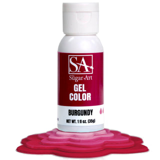 Burgundy Gel Food Color - Gel Food Coloring - burgundy-gel-food-color - burgundy gel food color, food color for cakes, food color for fondant, food coloring for buttercream, food coloring for icing, gel food coloring, intense food colors, intense gel food coloring, intense gel food colors - The Sugar Art