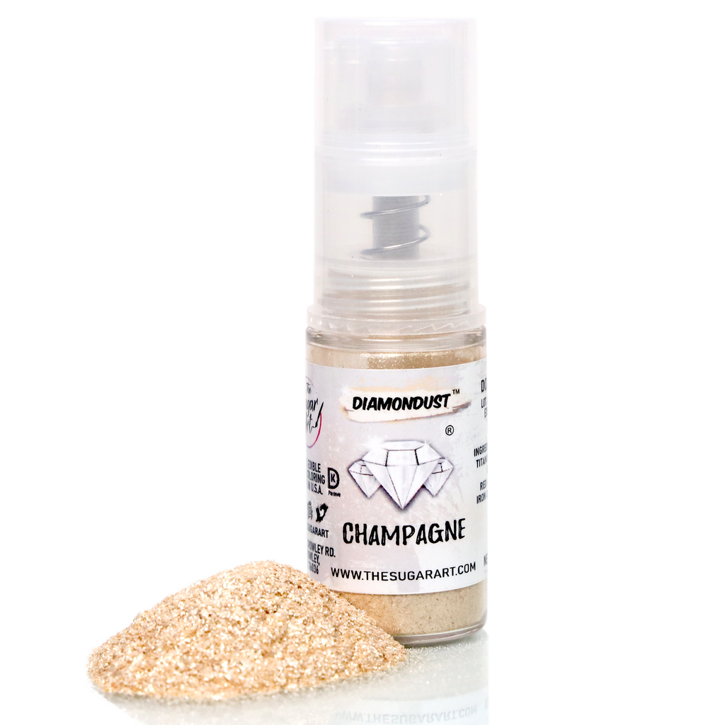 White Diamond Edible Glitter Large Shaker Jar