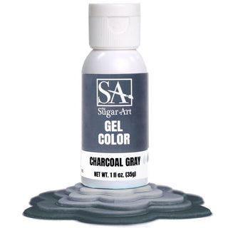 Charcoal Gray Gel Food Color - Gel Food Coloring - charcoal-gel-color -  - The Sugar Art