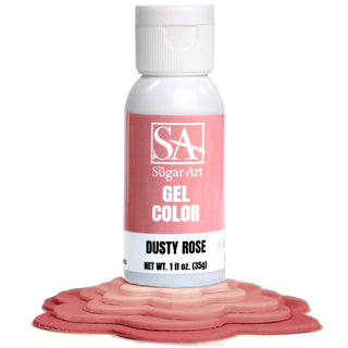 Dusty Rose Gel Food Color - gel color - dusty-rose-gel-food-color - food color for cakes, food color for fondant, food coloring for buttercream, food coloring for icing, gel food coloring, intense food colors, intense gel food coloring, intense gel food colors, rose gold food color - The Sugar Art