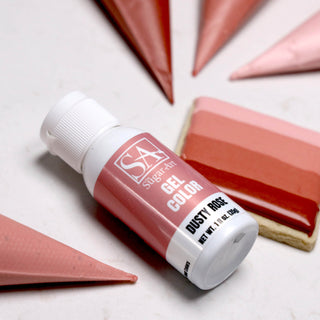 Dusty Rose Gel Food Color - gel color - dusty-rose-gel-food-color - food color for cakes, food color for fondant, food coloring for buttercream, food coloring for icing, gel food coloring, intense food colors, intense gel food coloring, intense gel food colors, rose gold food color - The Sugar Art