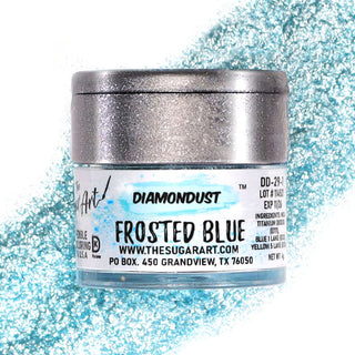 Frosted Blue Edible Glitter - Edible Glitter - frosted-blue-edible-glitter - blue edible glitter, diamondust edible glitter, edible glitter, edible glitter for cakes, edible glitter for chocolate, edible glitter for cookies, edible glitter for drinks, edible glitter spray, Food Grade, food grade glitter, food safe glitter, glitter covered strawberries - The Sugar Art