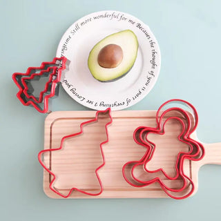 Red Christmas Cookie Cutters -  - large-christmas-cutters - accessories - The Sugar Art