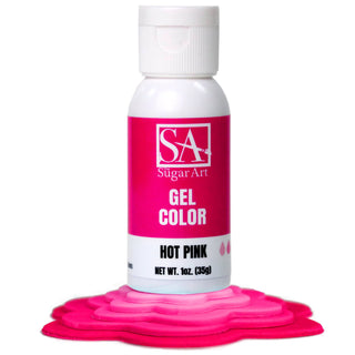 Hot Pink Gel Food Color - Gel Food Coloring - hot-pink-gel-food-color - food color for cakes, food color for fondant, food coloring for buttercream, food coloring for icing, gel food coloring, intense food colors, intense gel food coloring, intense gel food colors, red gel food color - The Sugar Art