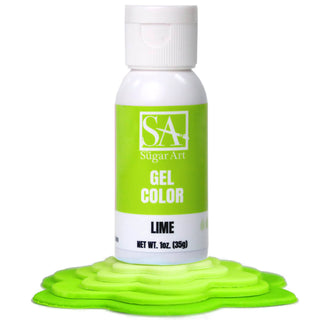 Lime Green Gel Food Color - Gel Food Coloring - lime-green-gel-food-color - food color for cakes, food color for fondant, food coloring for buttercream, food coloring for icing, gel food coloring, intense food colors, intense gel food coloring, intense gel food colors, lime green food color, lime green gel food color - The Sugar Art