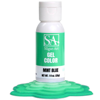 Mint Gel Food Color - Gel Food Coloring - mint-blue-gel-color - food color for cakes, food color for fondant, food coloring for buttercream, food coloring for icing, gel food coloring, intense food colors, intense gel food coloring, intense gel food colors, mint green food color, mint green gel food color - The Sugar Art