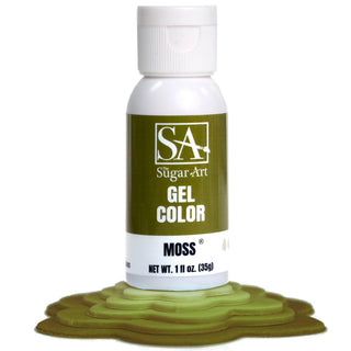 Moss Green Gel Food Color - Gel Food Coloring - moss-gel-food-color - food color for cakes, food color for fondant, food coloring for buttercream, food coloring for icing, gel food coloring, green gel food color, intense food colors, intense gel food coloring, intense gel food colors, moss green food color, moss green gel food color - The Sugar Art