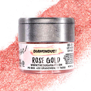 Rose Gold Edible Glitter - Edible Glitter - rose-gold-edible-glitter - Best Selling Products, edible glitter, edible glitter for cakes, edible glitter for chocolate, edible glitter for cookies, edible glitter spray, FDA, Food Grade, food grade glitter, Kosher, rose gold edible glitter, top seller - The Sugar Art