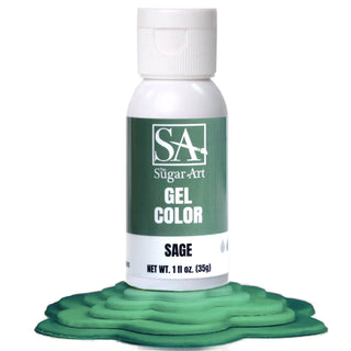 Sage Green Gel Food Color - Gel Food Coloring - sage-green-gel-food-color - fall gel food color, food color for cakes, food color for fondant, food coloring for buttercream, food coloring for icing, gel food coloring, intense food colors, intense gel food coloring, intense gel food colors, sage green food color - The Sugar Art