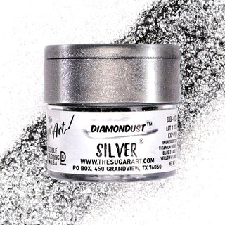 Silver Edible Glitter - Edible Glitter - silver-edible-glitter - edible glitter, edible glitter for cakes, edible glitter for chocolate, edible glitter for cookies, edible glitter spray, Food Grade, food grade glitter, silver edible glitter, spray, top seller - The Sugar Art