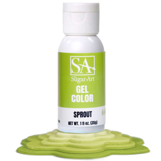 Sprout Green Gel Food Color - Gel Food Coloring - sprout-green-gel-food-color - food color for cakes, food color for fondant, food coloring for buttercream, food coloring for icing, gel food coloring, green food color, green gel food color, intense food colors, intense gel food coloring, intense gel food colors - The Sugar Art