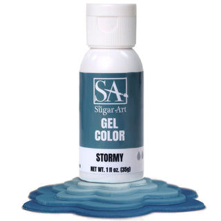 Stormy Blue Gel Food Color - Gel Food Coloring - stormy-blue-gel-food-color - dark blue gel food color, food color for cakes, food color for cookies, food color for fondant, food coloring for buttercream, food coloring for icing, gel food coloring, intense blue food color, intense food colors, intense gel food coloring, intense gel food colors, stormy blue gel food color - The Sugar Art