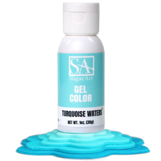 Turquoise Gel Food Color - Gel Food Coloring - turquoise-gel-food-color - food color for cakes, food color for fondant, food coloring for buttercream, food coloring for icing, gel food coloring, intense food colors, intense gel food coloring, intense gel food colors, turquoise gel food color - The Sugar Art