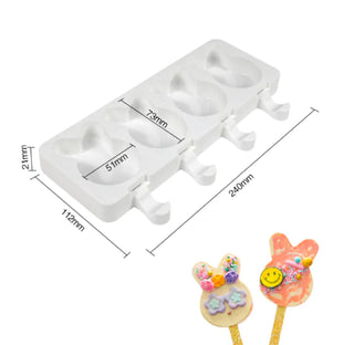 Bunny Cakesicle Mold -  - copy-of-egg-oval-cakesicle-mold - silicone - The Sugar Art