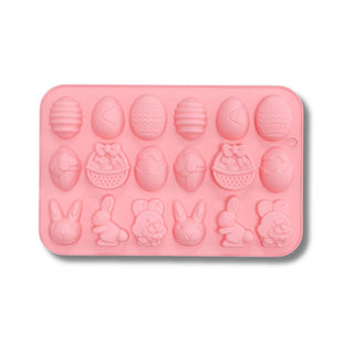 Mini Bunny & Egg Chocolate Mold -  - mini-bunny-egg-chocolate-mold - silicone - The Sugar Art