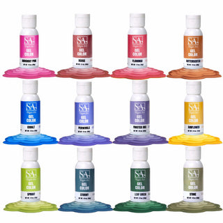 Gel 3.0 Food Coloring Set - 12 Colors - Gel Food Coloring - gel-2-0-food-coloring-set-12-colors-copy - fall food color, fall gel food color, food color for cakes, food color for fondant, food coloring for buttercream, food coloring for icing, Food Grade, gel, gel food coloring, intense food colors, intense gel food coloring, intense gel food colors, set of fall food color, set of fall gel food coloring - The Sugar Art