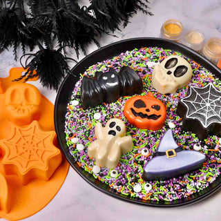 7-Cavity Halloween Chocolate Mold -  - copy-of-fun-halloween-chocolate-mold - silicone - The Sugar Art