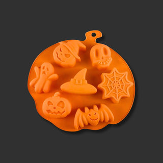 7-Cavity Halloween Chocolate Mold -  - copy-of-fun-halloween-chocolate-mold - silicone - The Sugar Art