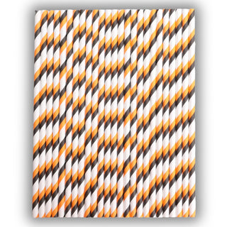 24 Halloween Stripes Straws / Cake Pop Stick -  - halloween-stripes-straws-cake-pop-stick -  - The Sugar Art