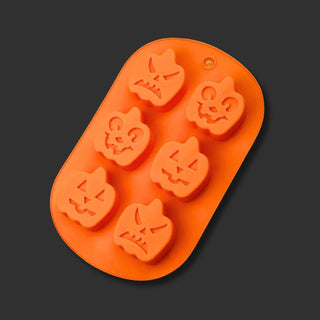 Jack-O-Lantern Halloween Chocolate Mold -  - copy-of-7-cavity-halloween-chocolate-mold - silicone - The Sugar Art