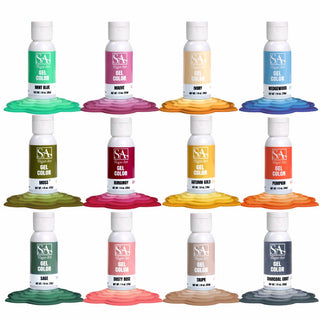 Gel 2.0 Food Coloring Set - 12 Colors - Gel Food Coloring - copy-of-original-gel-bundle - fall food color, fall gel food color, food color for cakes, food color for fondant, food coloring for buttercream, food coloring for icing, Food Grade, food grade glitter, food safe glitter, gel, gel food coloring, intense food colors, intense gel food coloring, intense gel food colors, set of fall food color, set of fall gel food coloring - The Sugar Art