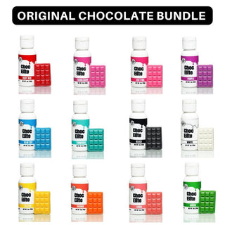 Full Choc Elite Bundle - chocolate colors - vibrant-chocolate-color-bundle - chocelite, chocolate coloring, chocolate colors - The Sugar Art