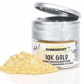 10K Gold Edible Glitter - Edible Glitter - 10k-gold-edible-glitter - edible glitter, edible glitter for cakes, edible glitter for chocolate, edible glitter for cookies, edible glitter spray, GOLD EDIBLE GLITTER - The Sugar Art