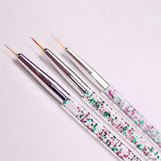 Glitter Handle Fine Detail Paint Brushes -  - glitter-handle-fine-detail-paint-brushes - accessories - The Sugar Art