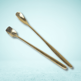 Gold Spoons -  - gold-spoons-set-of-2 - accessories - The Sugar Art