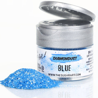 Blue Edible Glitter - FDA & Kosher - blue-edible-glitter - Diamond, FDA, Food Grade, Kosher, paint, spray, top seller - The Sugar Art