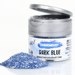 Dark Blue Edible Glitter - Edible Glitter - dark-blue-edible-glitter - blue edible glitter, Diamond, diamondust edible glitter, edible glitter, edible glitter for cakes, edible glitter for chocolate, edible glitter for cookies, edible glitter for drinks, edible glitter spray, FDA, Food Grade, food grade glitter, food safe glitter, glitter covered strawberries, Kosher - The Sugar Art