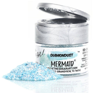 Mermaid Edible Glitter - Edible Glitter - mermaid-edible-glitter - blue edible glitter, diamondust edible glitter, edible glitter, edible glitter for cakes, edible glitter for chocolate, edible glitter for cookies, edible glitter for drinks, edible glitter spray, Food Grade, food grade glitter, food safe glitter, glitter covered strawberries - The Sugar Art