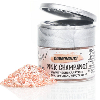 Pink Champagne Edible Glitter - Edible Glitter - pink-champagne-edible-glitter - edible glitter, edible glitter for cakes, edible glitter for chocolate, edible glitter for cookies, edible glitter spray, food grade glitter, food safe glitter - The Sugar Art