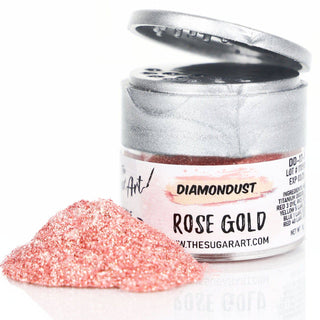 Rose Gold Edible Glitter - Edible Glitter - rose-gold-edible-glitter - Best Selling Products, edible glitter, edible glitter for cakes, edible glitter for chocolate, edible glitter for cookies, edible glitter spray, FDA, Food Grade, food grade glitter, Kosher, rose gold edible glitter, top seller - The Sugar Art