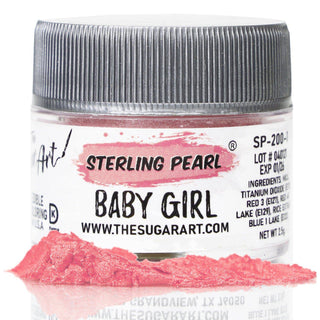 Baby Girl Luster Dust - Edible Luster Dust - baby-girl-luster-dust - best luster dust for cakes and cookies, edible luster dust, food grade luster dust, luster dust, luster dust for cakes, luster dust for chocolate, luster dust for cookies, luster dust for cookies and cakes, pink edible luster dust, pink luster dust, sterling pearl - The Sugar Art