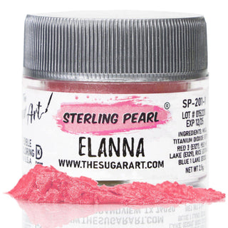 Elanna Rose Luster Dust - Edible Luster Dust - elanna-rose-luster-dust - best luster dust for cakes and cookies, edible luster dust, food grade luster dust, luster dust, luster dust for cakes, luster dust for chocolate, luster dust for cookies, luster dust for cookies and cakes, pink edible luster dust, pink luster dust, sterling pearl - The Sugar Art