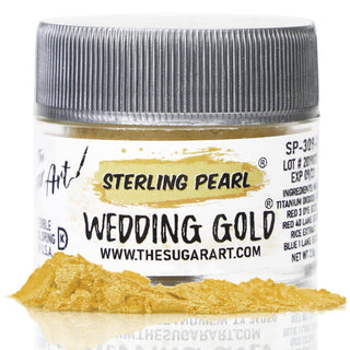 Wedding Gold Luster Dust - Edible Luster Dust - wedding-gold-luster-dust - chocolate coloring, food grade luster dust, gold luster dust, luster dust for cakes, luster dust for chocolate, luster dust for cookies and cakes, sterling pearl, top seller - The Sugar Art