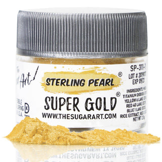 Super Gold Luster Dust - Edible Luster Dust - super-gold-luster-dust - chocolate coloring, sterling pearl, top seller - The Sugar Art