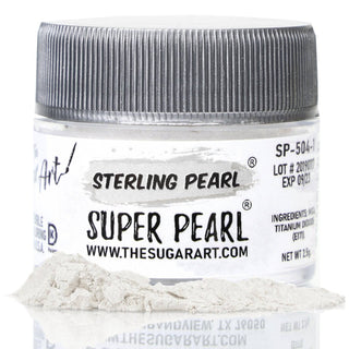 Super Pearl Luster Dust - Edible Luster Dust - super-pearl-luster-dust - chocolate coloring, sterling pearl, trending - The Sugar Art