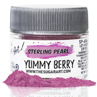 Yummy Berry Luster Dust - Edible Luster Dust - yummy-berry-luster-dust - best luster dust for cakes and cookies, chocolate coloring, edible luster dust, food grade luster dust, luster dust, luster dust for cakes, luster dust for chocolate, luster dust for cookies, luster dust for cookies and cakes, mystery box, Purple Luster Dust, sterling pearl - The Sugar Art