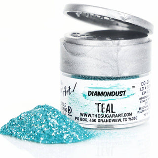 Teal Edible Glitter - Edible Glitter - teal-edible-glitter-dust - Best Selling Products, blue edible glitter, Diamond, diamondust edible glitter, edible glitter, edible glitter for cakes, edible glitter for chocolate, edible glitter for cookies, edible glitter for drinks, edible glitter spray - The Sugar Art