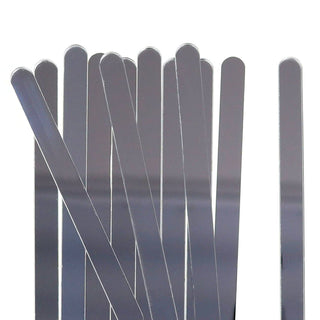 24 Metallic Silver Popsicle Sticks -  - 24-metallic-silver-popsicle-sticks -  - The Sugar Art