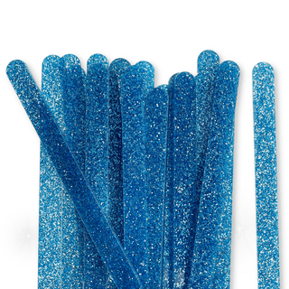 24 Chunky Blue Glitter Popsicle Sticks - Popsicle Stick - 24-chunky-blue-glitter-popsicle-sticks -  - The Sugar Art