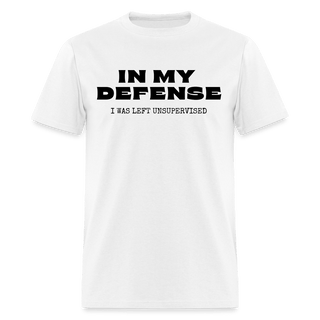 In My Defense T-Shirt (Unisex) - Unisex Classic T-Shirt | Fruit of the Loom 3930 - in-my-defense-t-shirt-unisex - Eco-Friendly Tees, SPOD, t-shirt, t-shirts, Women - The Sugar Art