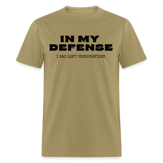 In My Defense T-Shirt (Unisex) - Unisex Classic T-Shirt | Fruit of the Loom 3930 - in-my-defense-t-shirt-unisex - Eco-Friendly Tees, SPOD, t-shirt, t-shirts, Women - The Sugar Art